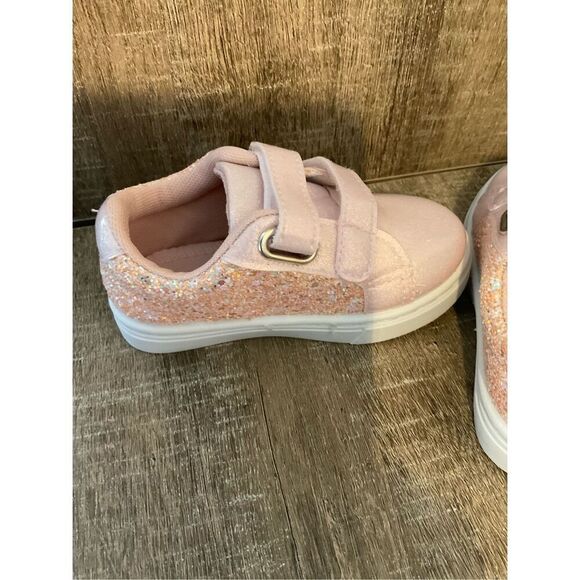 DOT & Zazz Toddler Size 7 Girls Pink Sparkle Athletic Sneakers - Picture 5 of 7